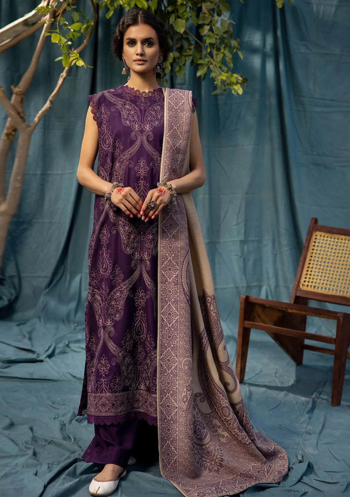 Khoobsurat Swati Shawl'24 KS-51 - Mohsin Saeed Fabrics