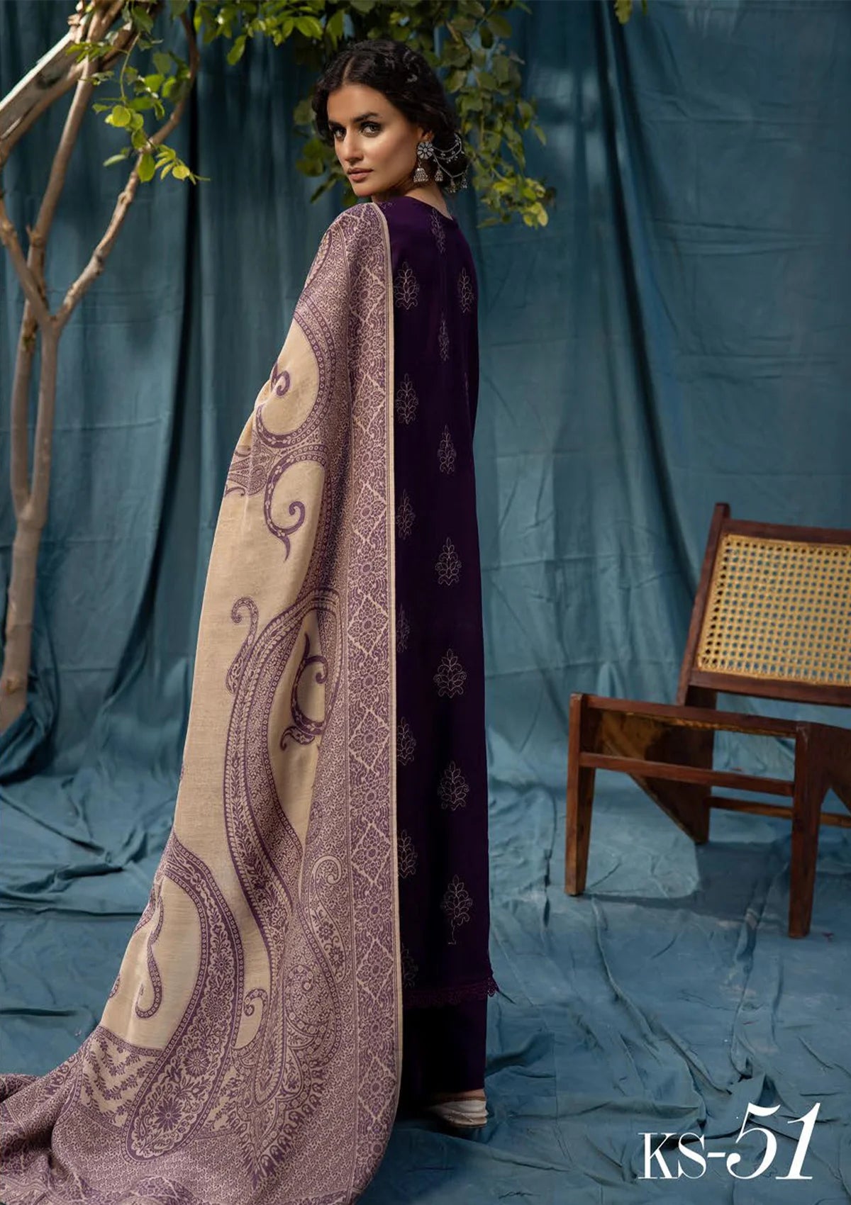 Khoobsurat Swati Shawl'24 KS-51 - Mohsin Saeed Fabrics