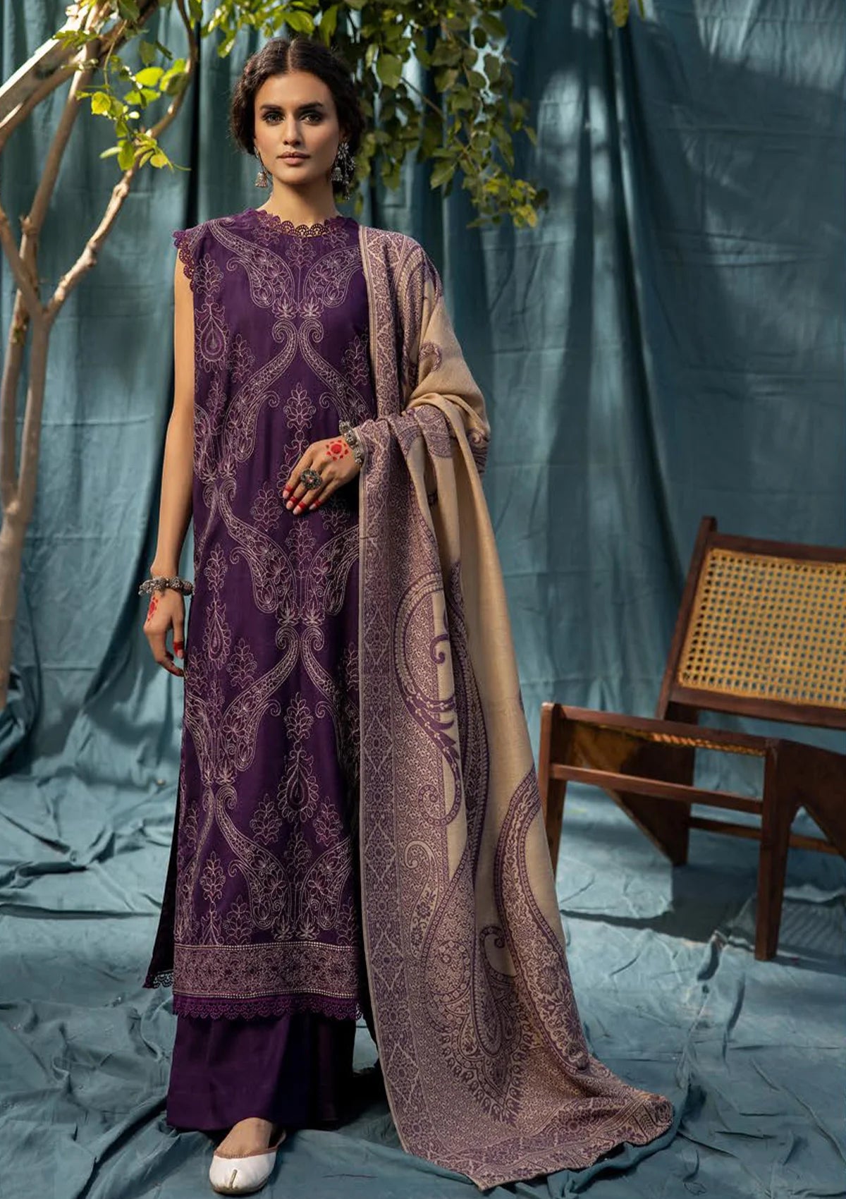 Khoobsurat Swati Shawl'24 KS-51 - Mohsin Saeed Fabrics