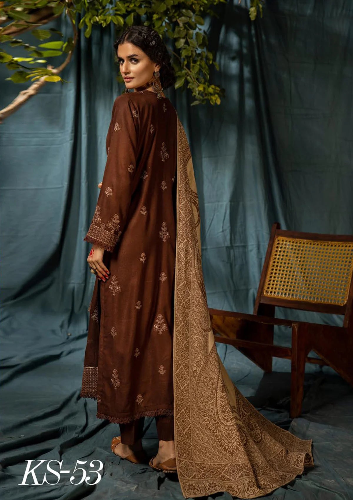 Khoobsurat Swati Shawl'24 KS-53 - Mohsin Saeed Fabrics