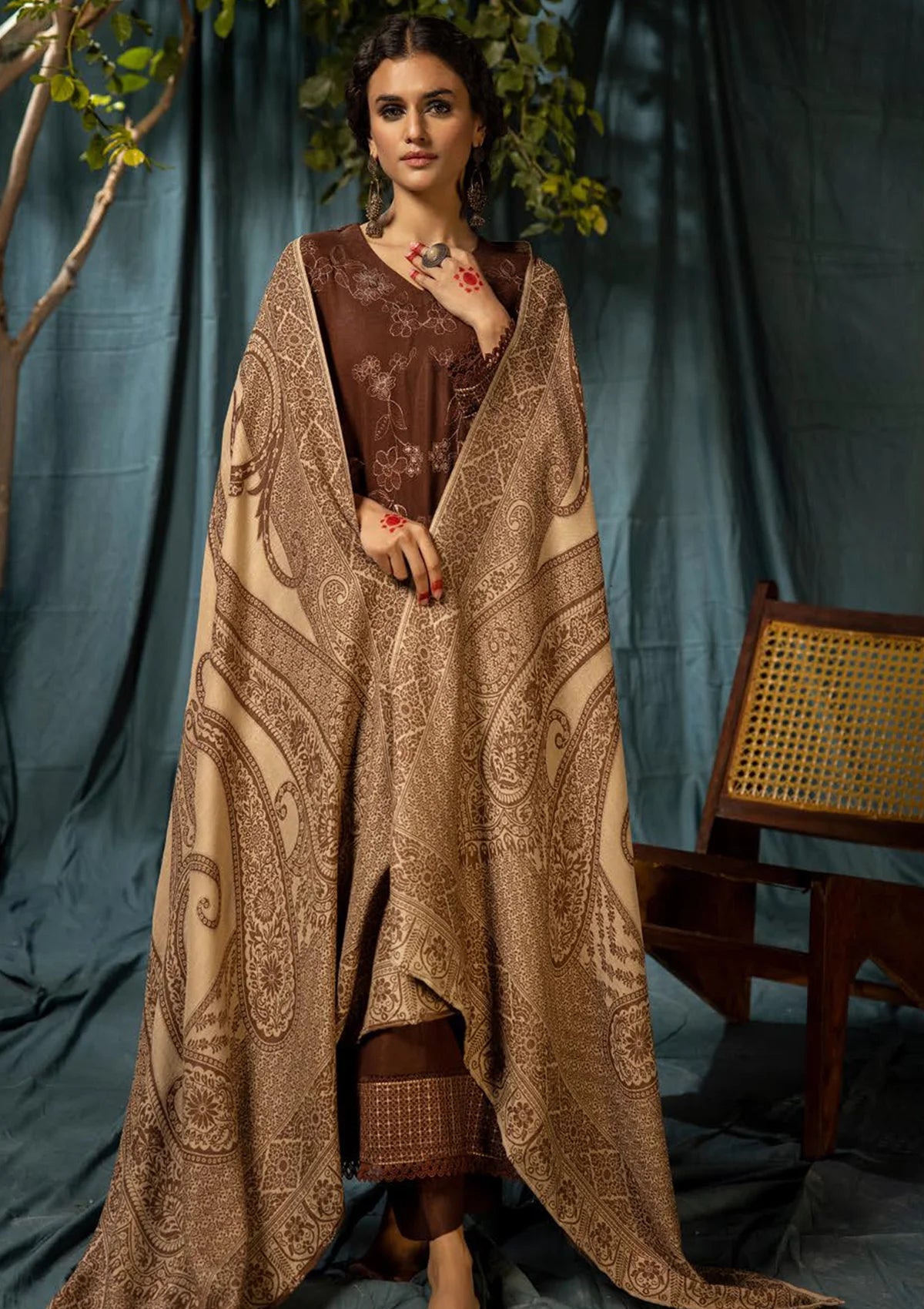 Khoobsurat Swati Shawl'24 KS-53 - Mohsin Saeed Fabrics