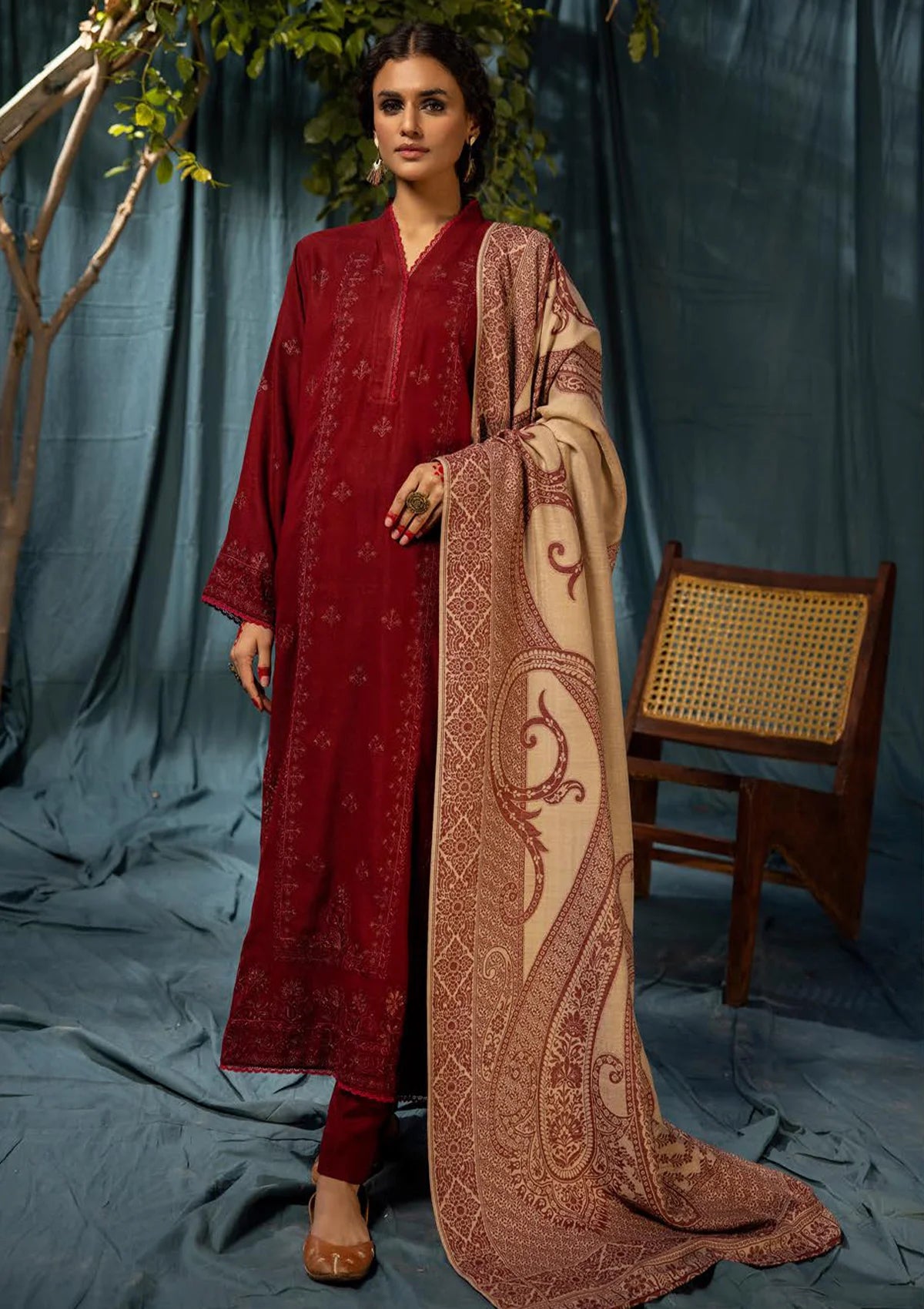 Khoobsurat Swati Shawl'24 KS-55 - Mohsin Saeed Fabrics