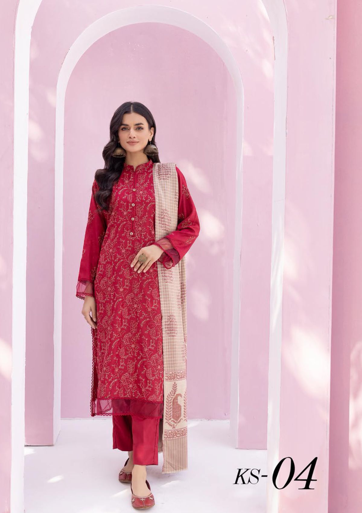 Khoobsurat Swati Wool Shawl'23 KS-04 - Mohsin Saeed Fabrics