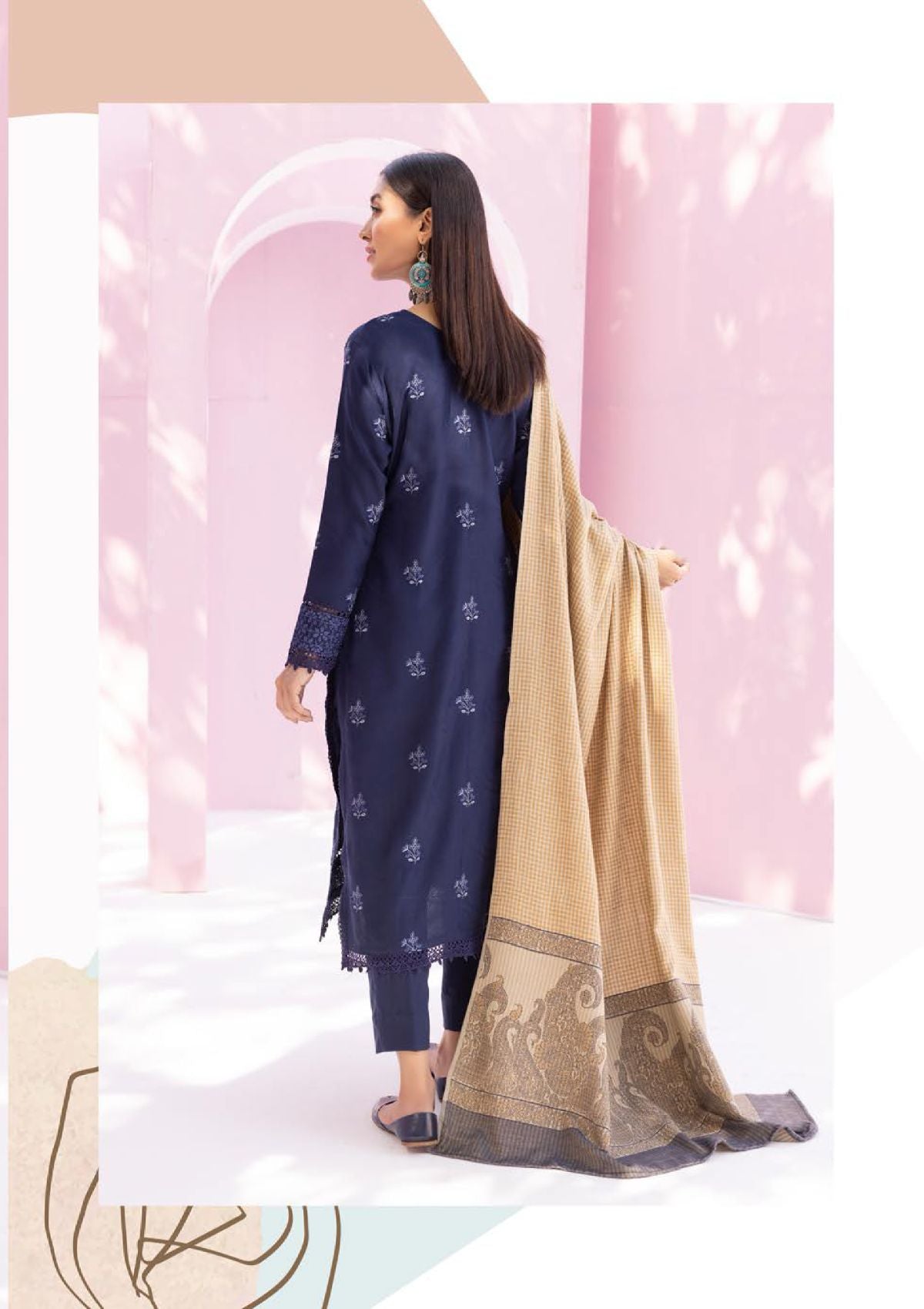 Khoobsurat Swati Wool Shawl'23 KS-06 - Mohsin Saeed Fabrics