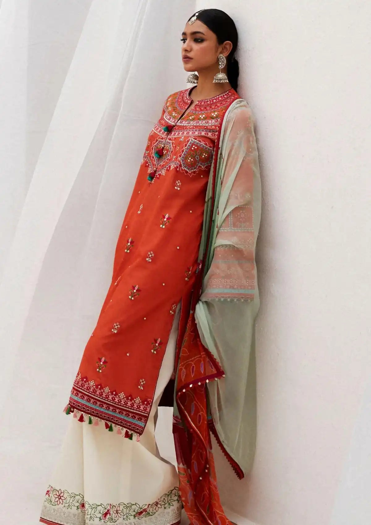 Zara Shahjahan S/S Lawn'24 D-07A-LAMIA - Mohsin Saeed Fabrics