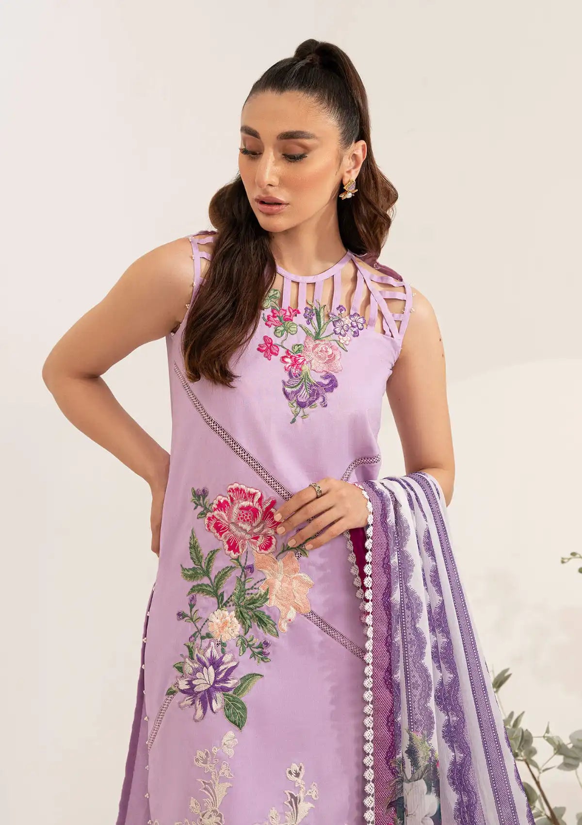 Asifa & Nabeel Leia Summer'23 LL-14 POPPY - Mohsin Saeed Fabrics