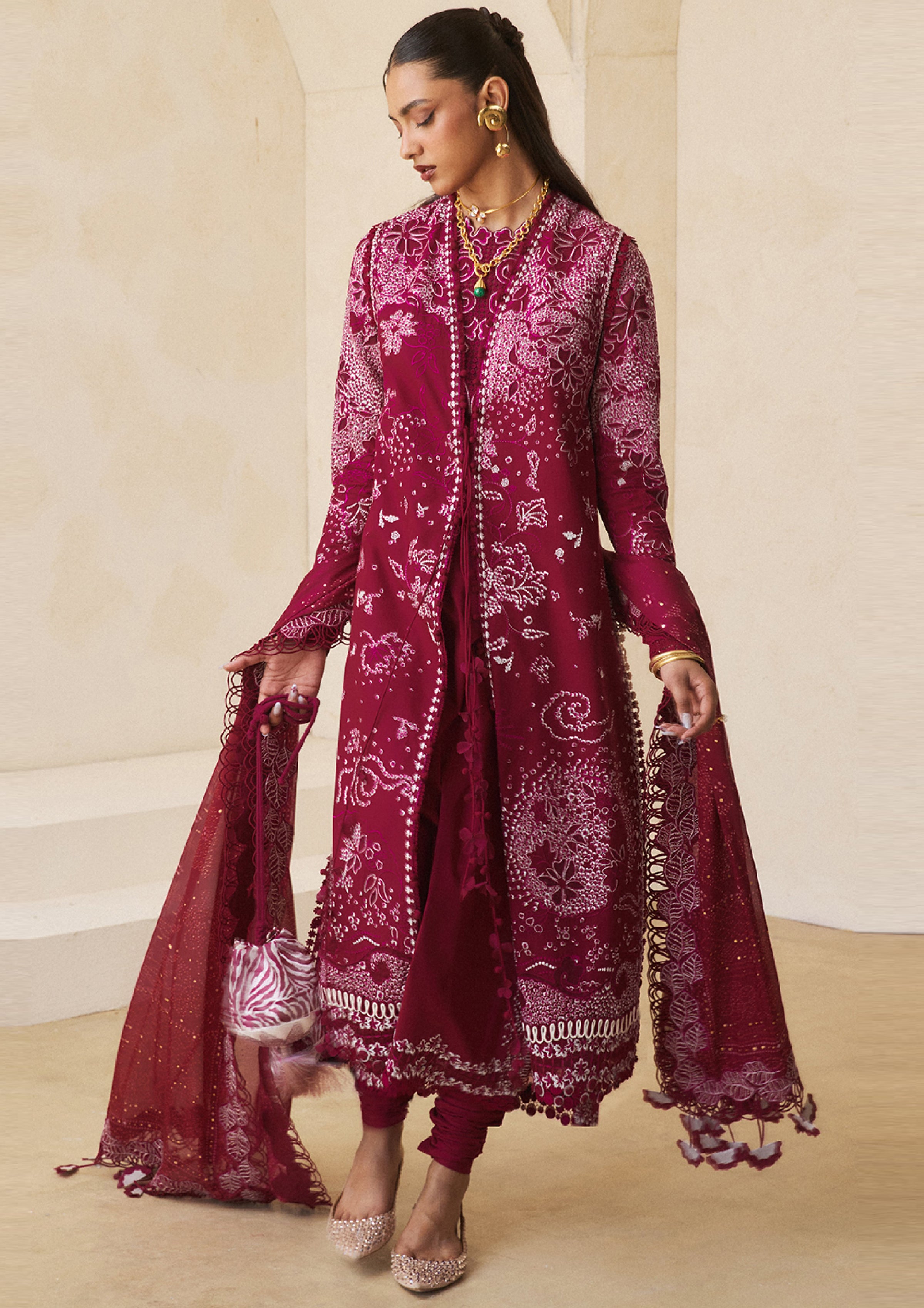 Suffuse Eid Lawn'26 -Vesria