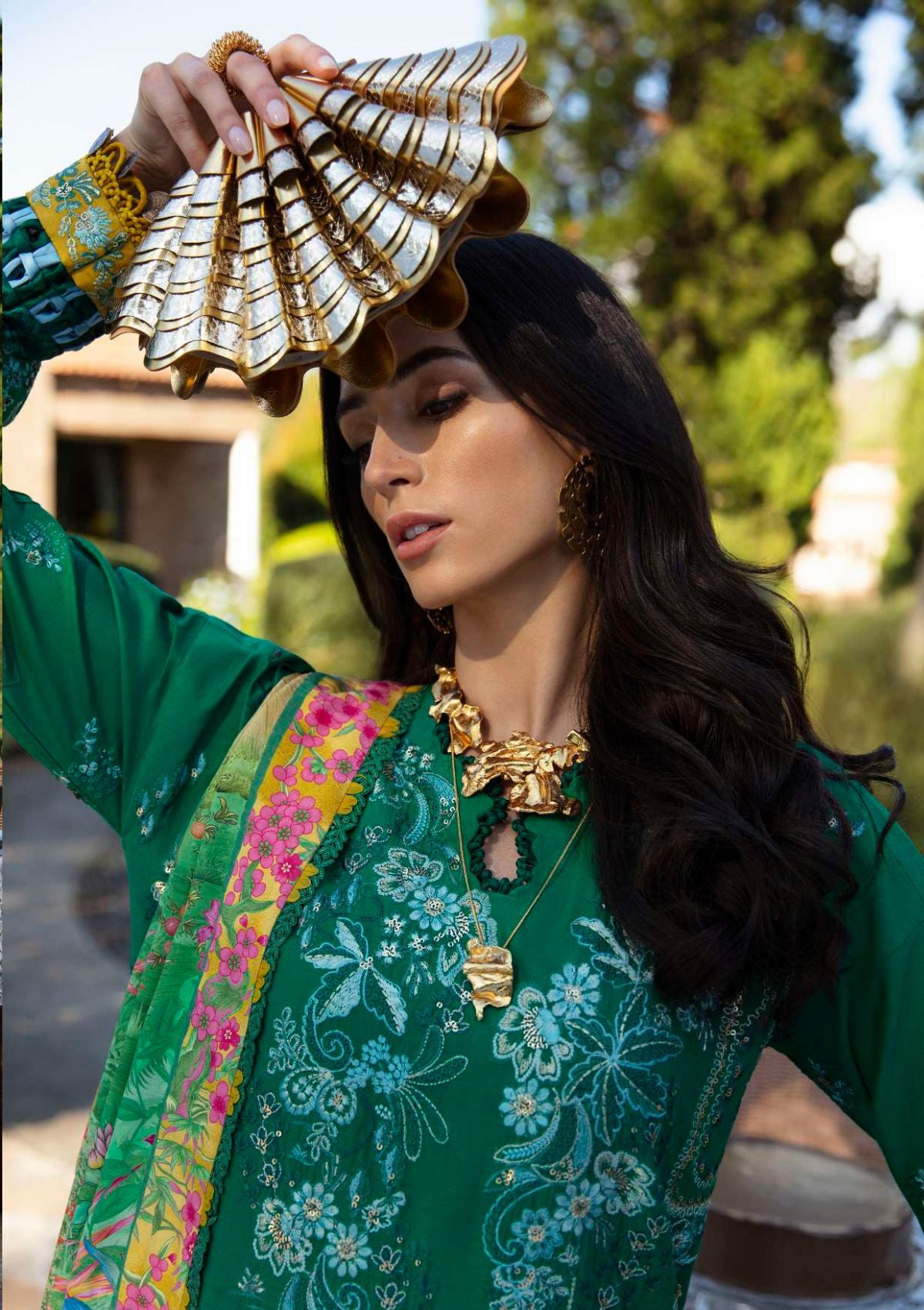 Republic Ilana Eid Luxury Lawn'24 D-3B - Mohsin Saeed Fabrics