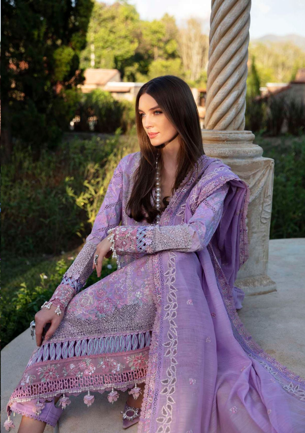Republic Ilana Eid Luxury Lawn'24 D-5B - Mohsin Saeed Fabrics
