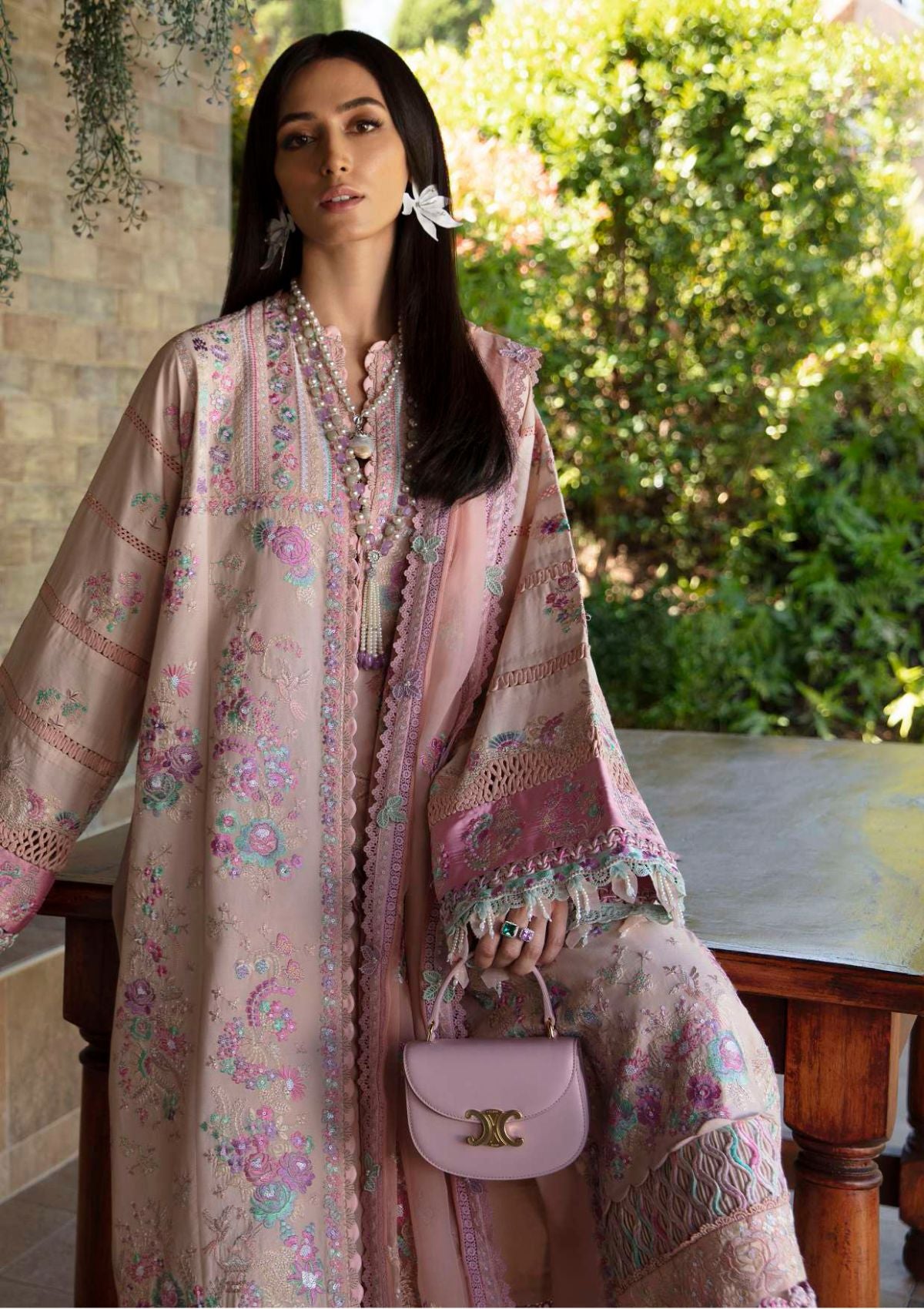 Republic Ilana Eid Luxury Lawn'24 D-8B - Mohsin Saeed Fabrics