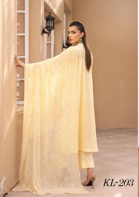Lawnkari by Khoobsurat'24 KL-203 - Mohsin Saeed Fabrics