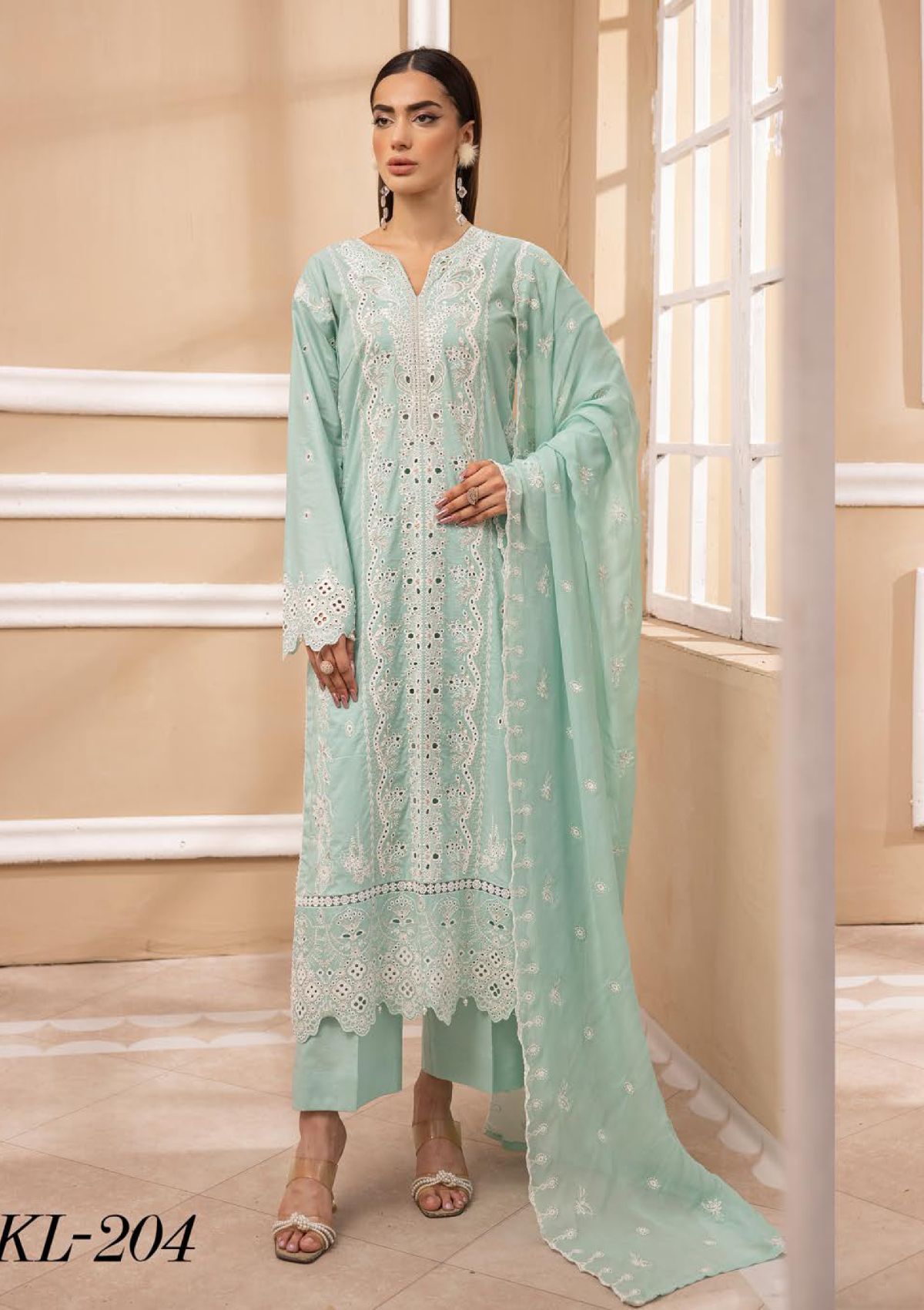 Lawnkari by Khoobsurat'24 KL-204 - Mohsin Saeed Fabrics