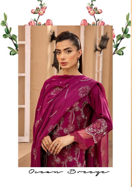 Lawnkari by Khoobsurat'24 KL-205 - Mohsin Saeed Fabrics