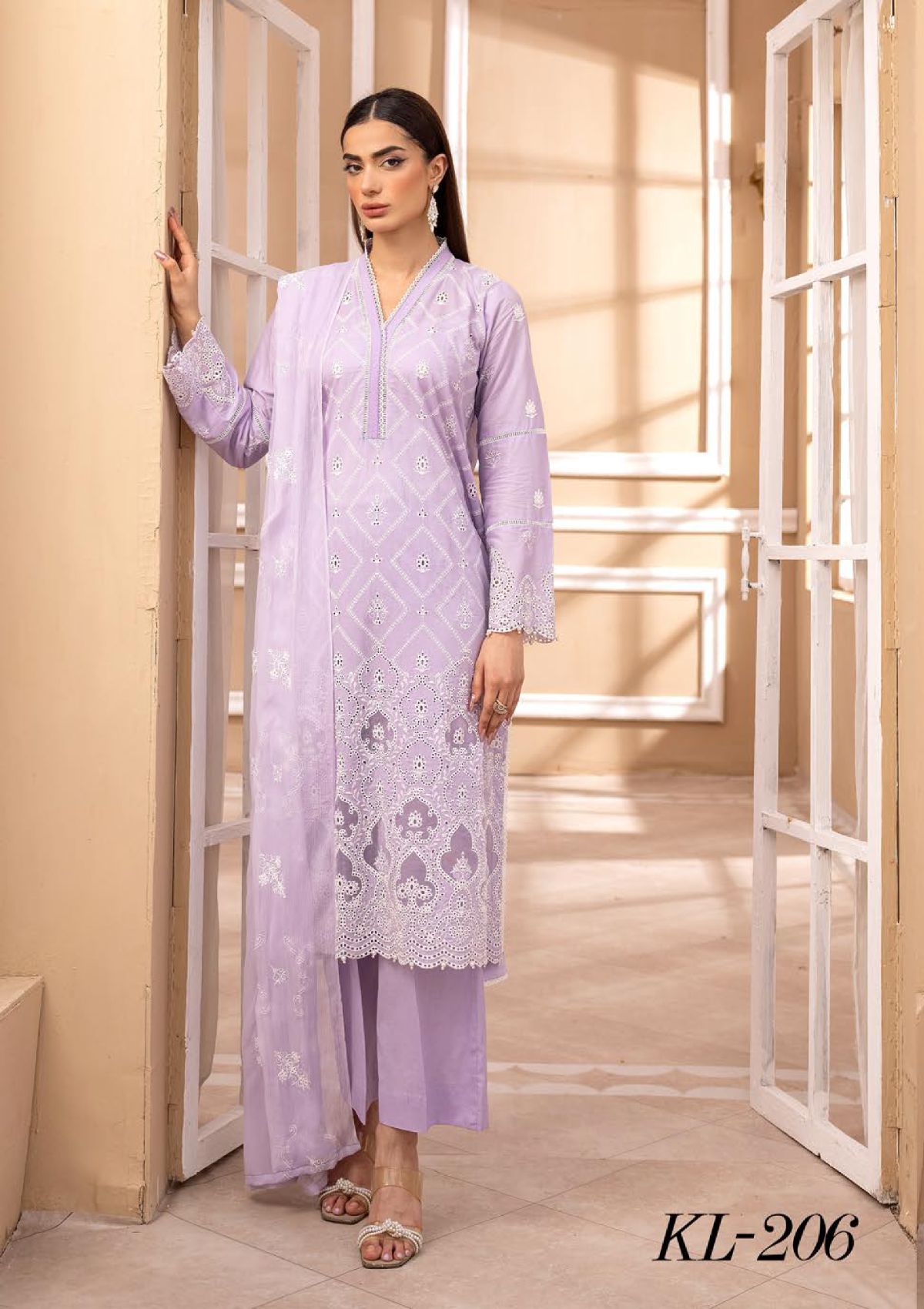 Lawnkari by Khoobsurat'24 KL-206 - Mohsin Saeed Fabrics