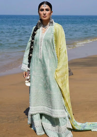 Zara Shahjahan S/S Lawn'24 D-01B-MAHI - Mohsin Saeed Fabrics