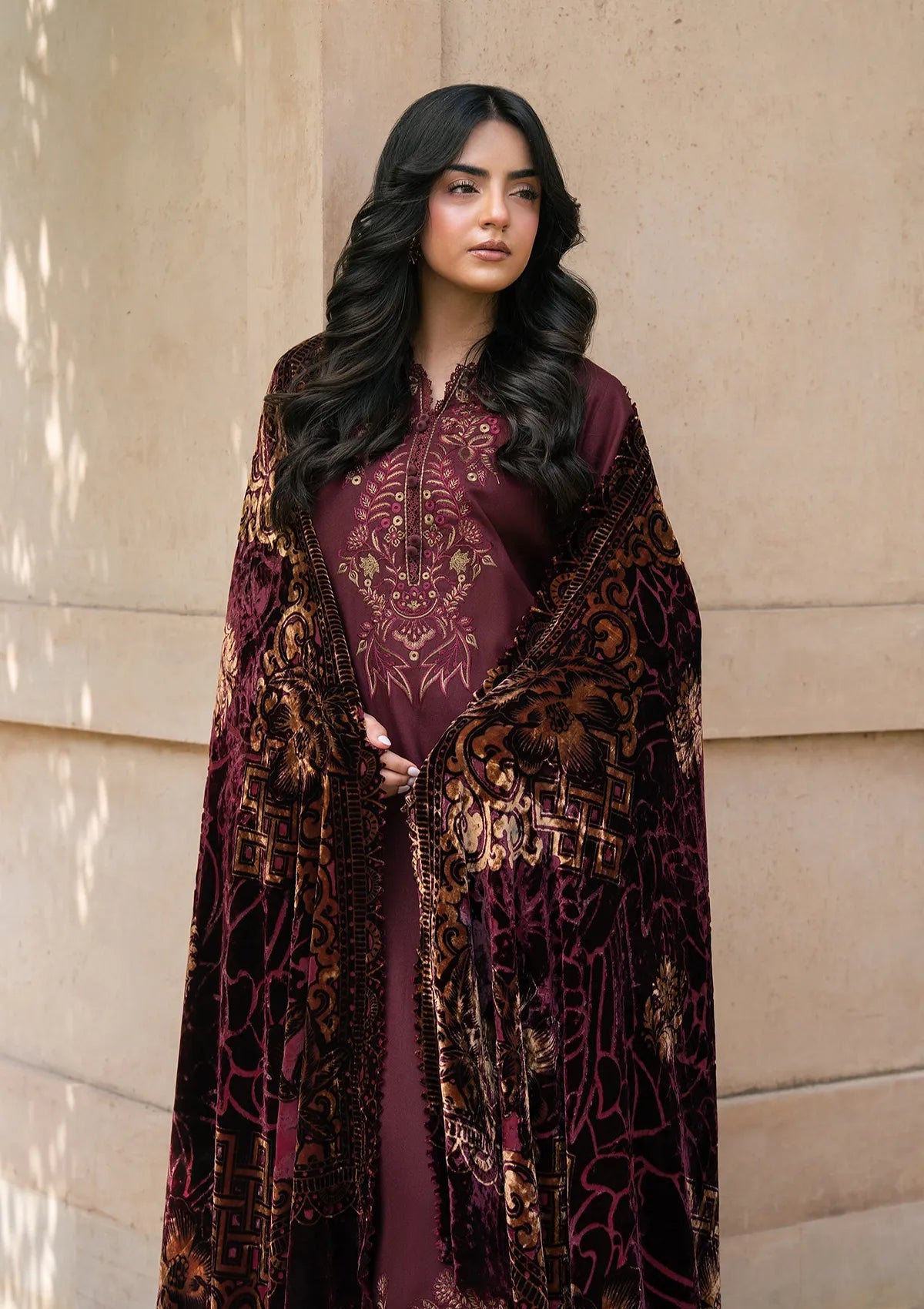 Raaya Plush Edit'26 - MAROON REVERIE