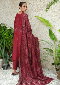 Marjjan Wool Shawl'24 MDS-71 MAROON