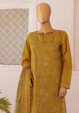 HZ Majestic Luxury Emb Lawn'24 MEC-03 - Mohsin Saeed Fabrics