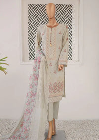 HZ Majestic Luxury Emb Lawn'24 MEC-09 - Mohsin Saeed Fabrics