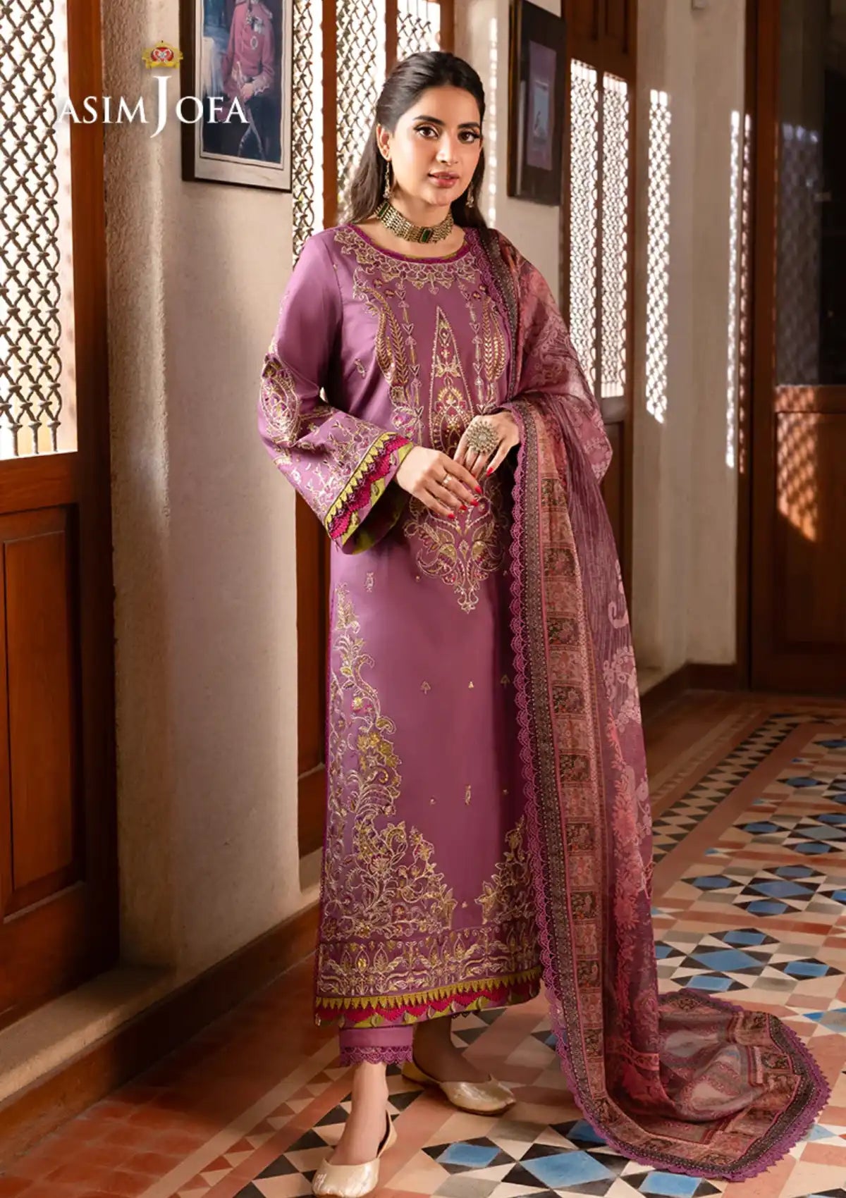 Asim Jofa Rania Pre-Winter'23 AJRW-28 - Mohsin Saeed Fabrics