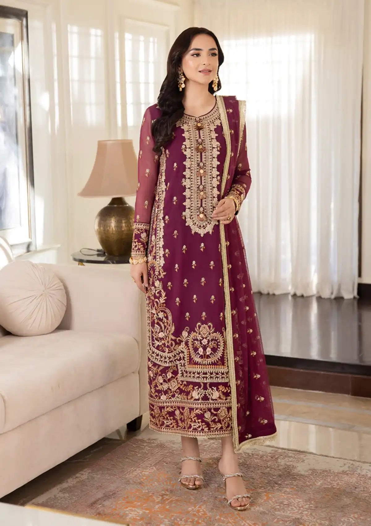 Asim Jofa Noorie-Maahru-Merub Collection'23 AJSM-47 - Mohsin Saeed Fabrics