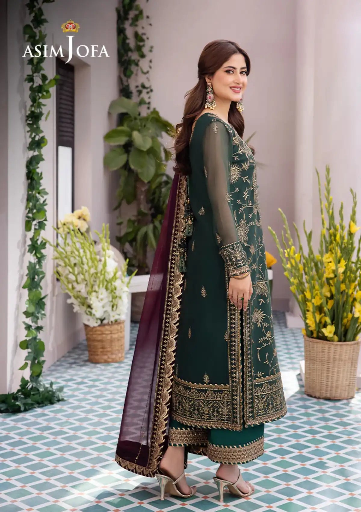 Dhanak Rang By Asim Jofa'24 AJCF-10 - Mohsin Saeed Fabrics