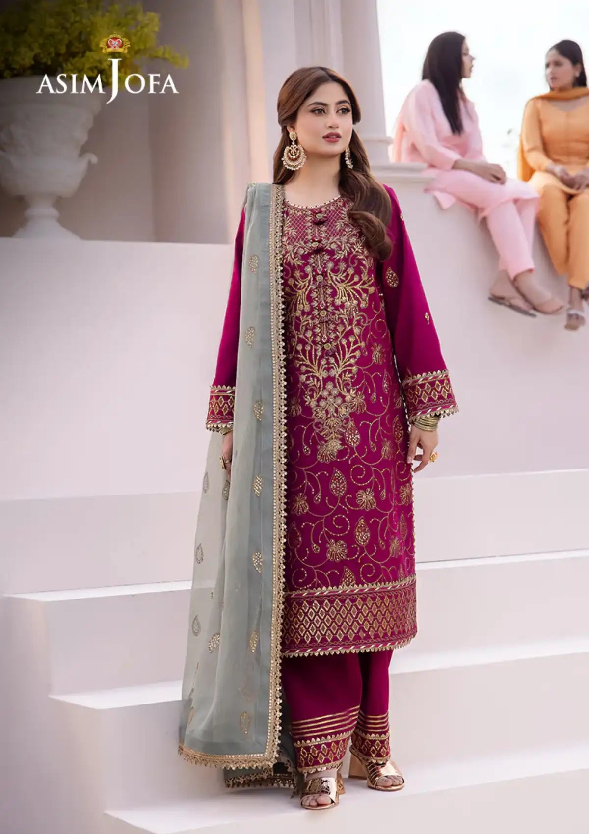 Dhanak Rang By Asim Jofa'24 AJCF-12 - Mohsin Saeed Fabrics