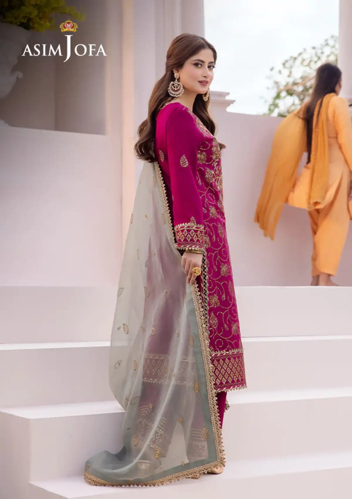 Dhanak Rang By Asim Jofa'24 AJCF-12 - Mohsin Saeed Fabrics