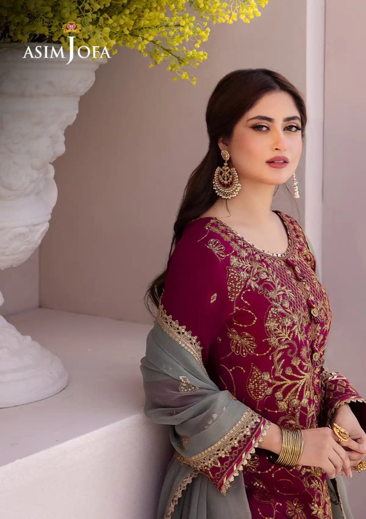 Dhanak Rang By Asim Jofa'24 AJCF-12 - Mohsin Saeed Fabrics