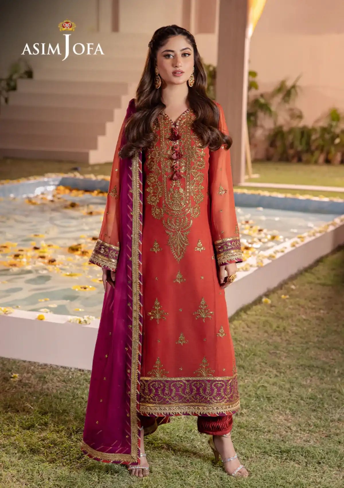 Dhanak Rang By Asim Jofa'24 AJCF-24 - Mohsin Saeed Fabrics