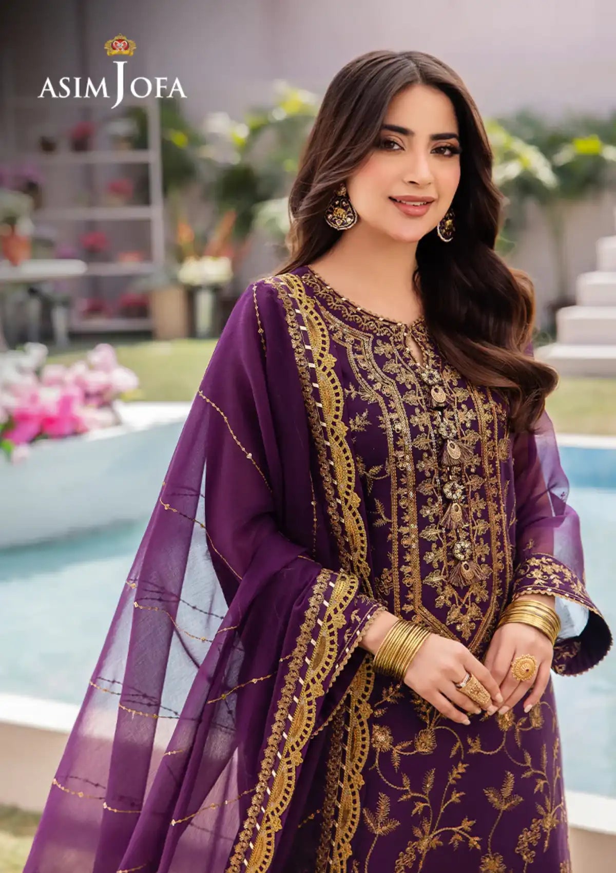 Dhanak Rang By Asim Jofa'24 AJCF-08 - Mohsin Saeed Fabrics