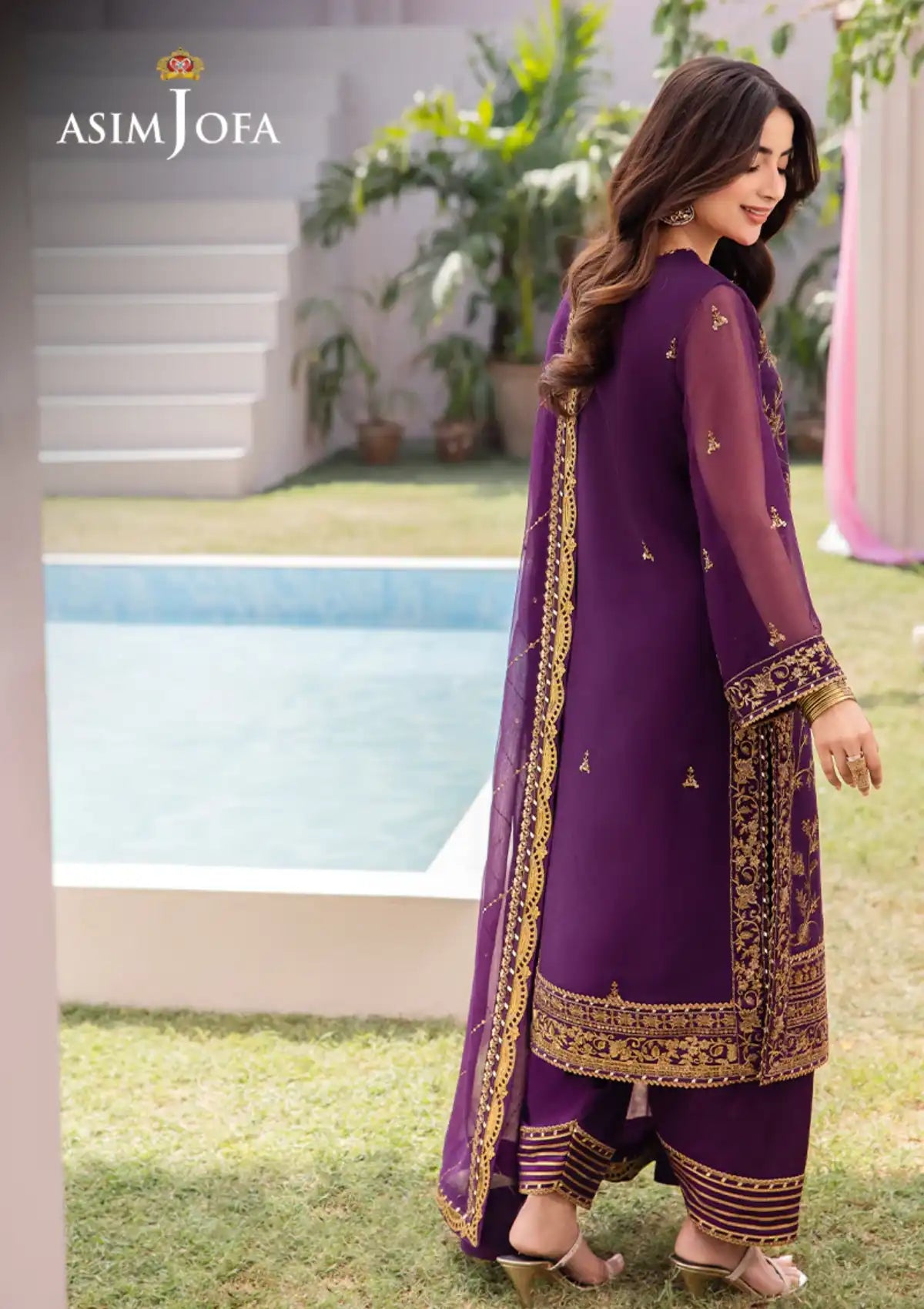 Dhanak Rang By Asim Jofa'24 AJCF-08 - Mohsin Saeed Fabrics