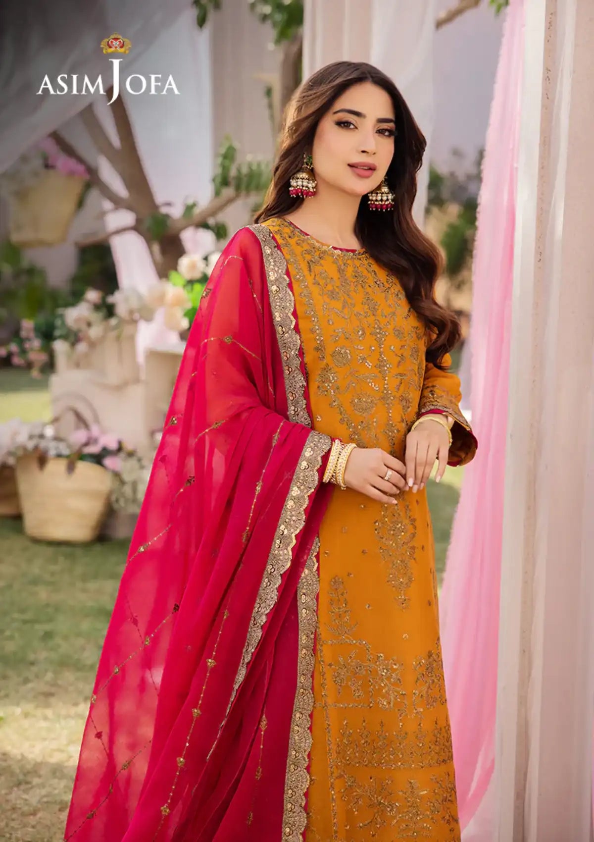 Dhanak Rang By Asim Jofa'24 AJCF-25 - Mohsin Saeed Fabrics