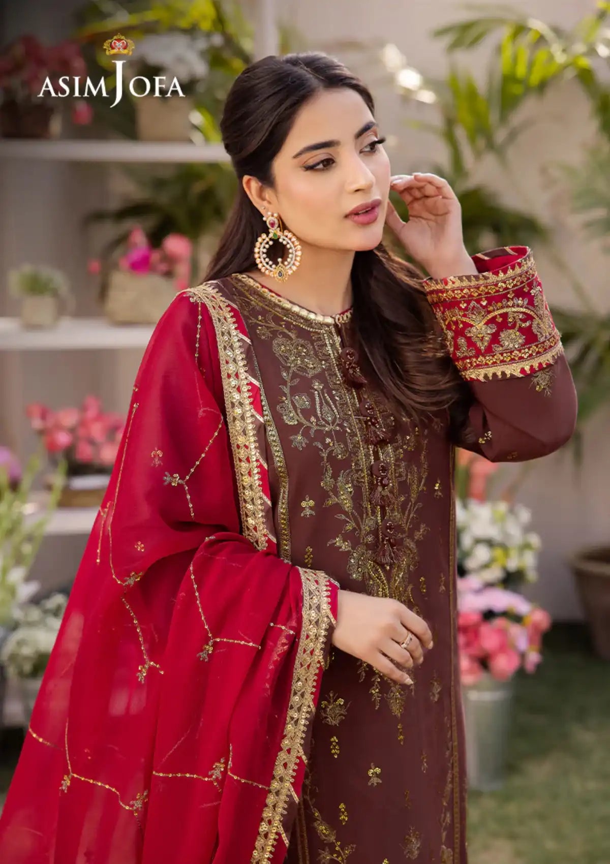 Dhanak Rang By Asim Jofa'24 AJCF-27 - Mohsin Saeed Fabrics