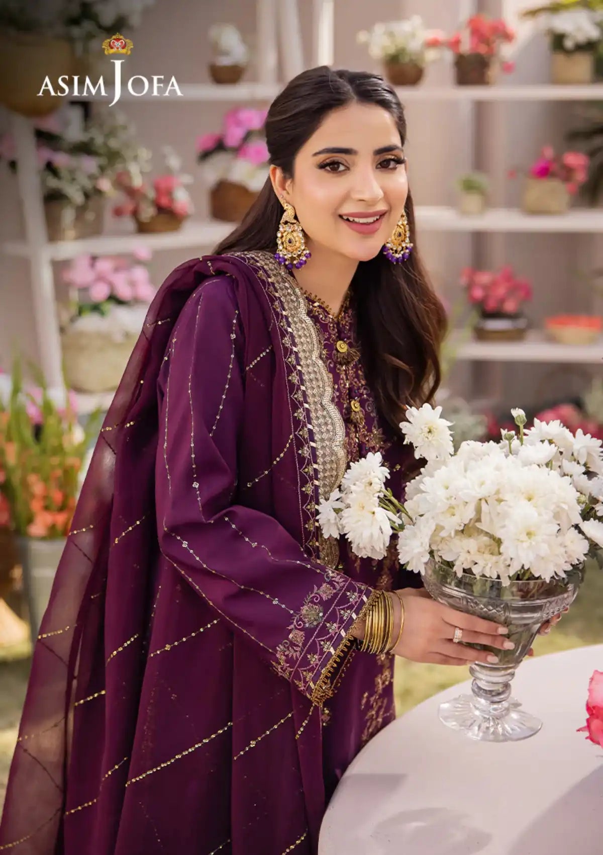 Dhanak Rang By Asim Jofa'24 AJCF-22 - Mohsin Saeed Fabrics