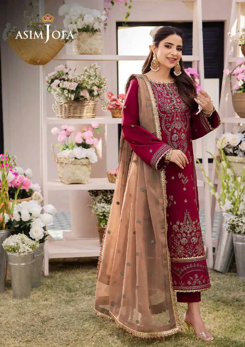 Dhanak Rang By Asim Jofa'24 AJCF-20 - Mohsin Saeed Fabrics