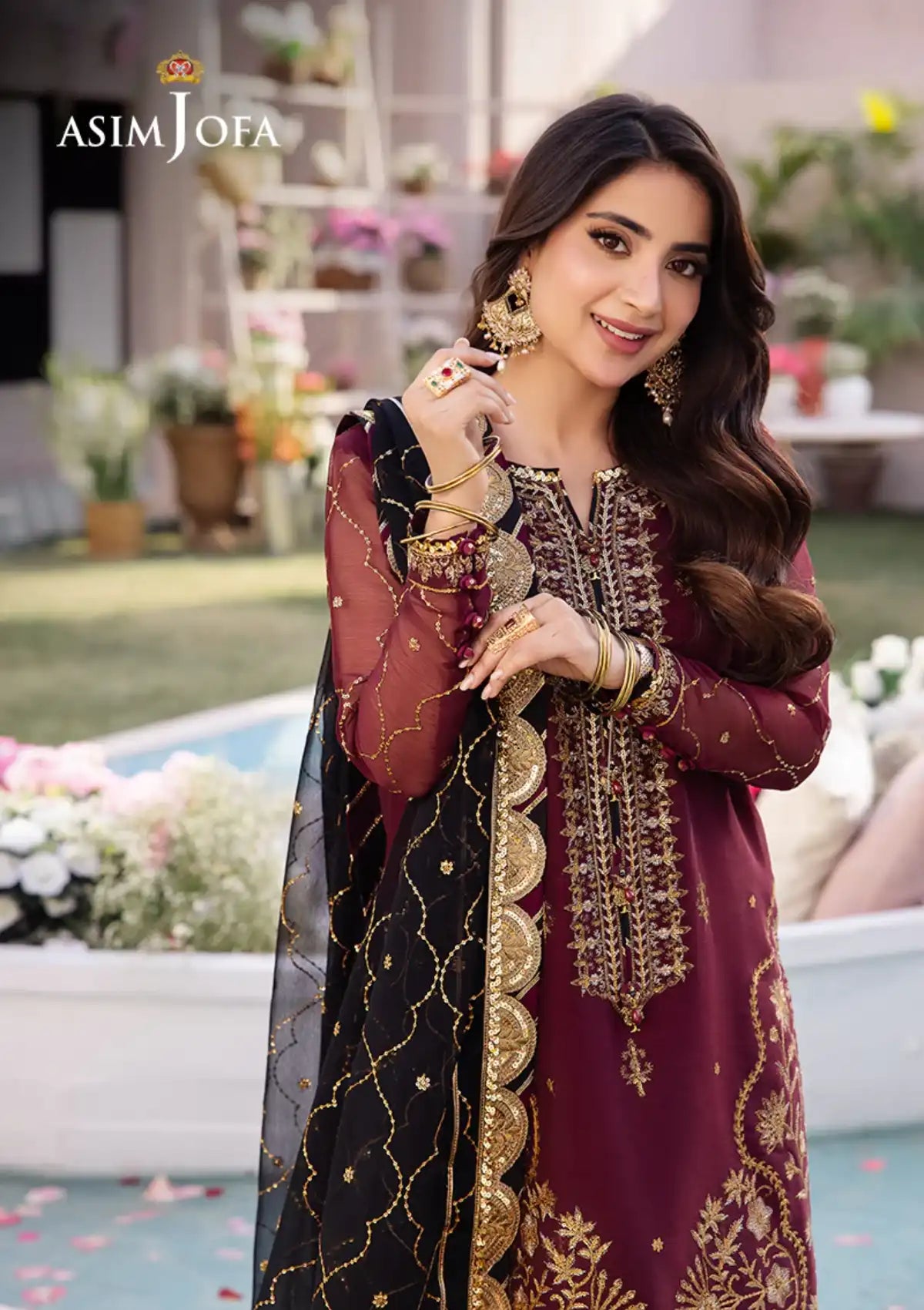 Dhanak Rang By Asim Jofa'24 AJCF-18 - Mohsin Saeed Fabrics