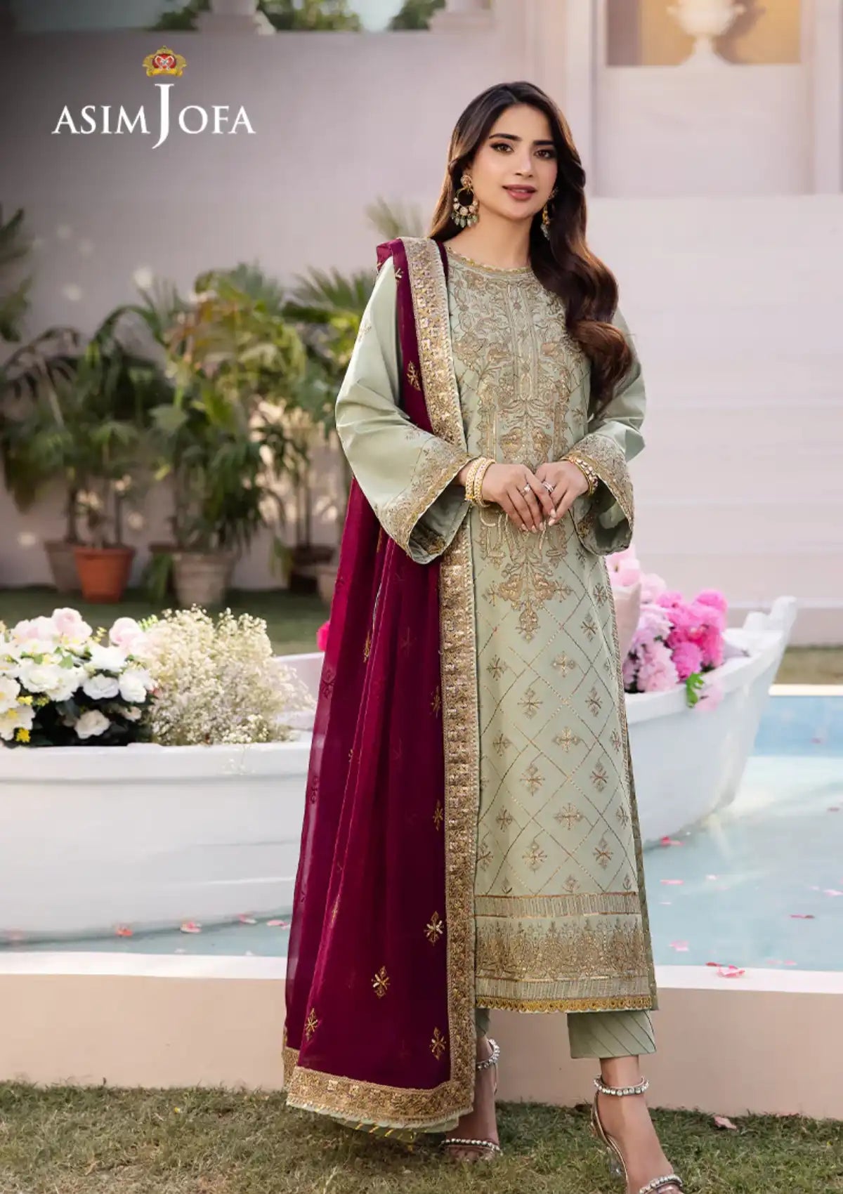Dhanak Rang By Asim Jofa'24 AJCF-06 - Mohsin Saeed Fabrics
