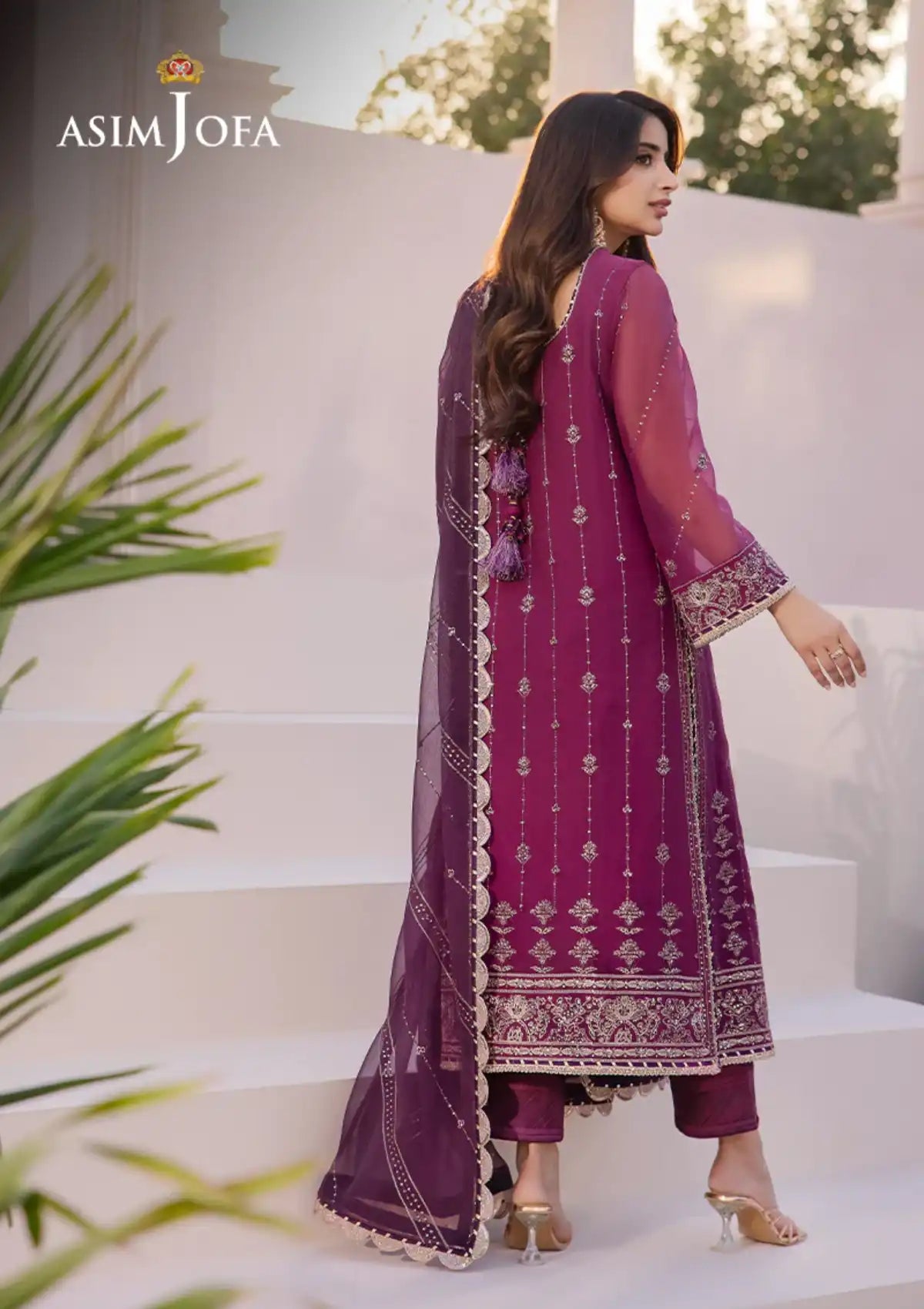 Dhanak Rang By Asim Jofa'24 AJCF-19 - Mohsin Saeed Fabrics