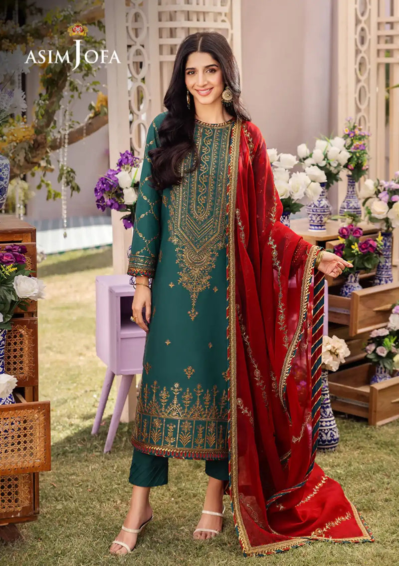 Dhanak Rang By Asim Jofa'24 AJCF-23 - Mohsin Saeed Fabrics