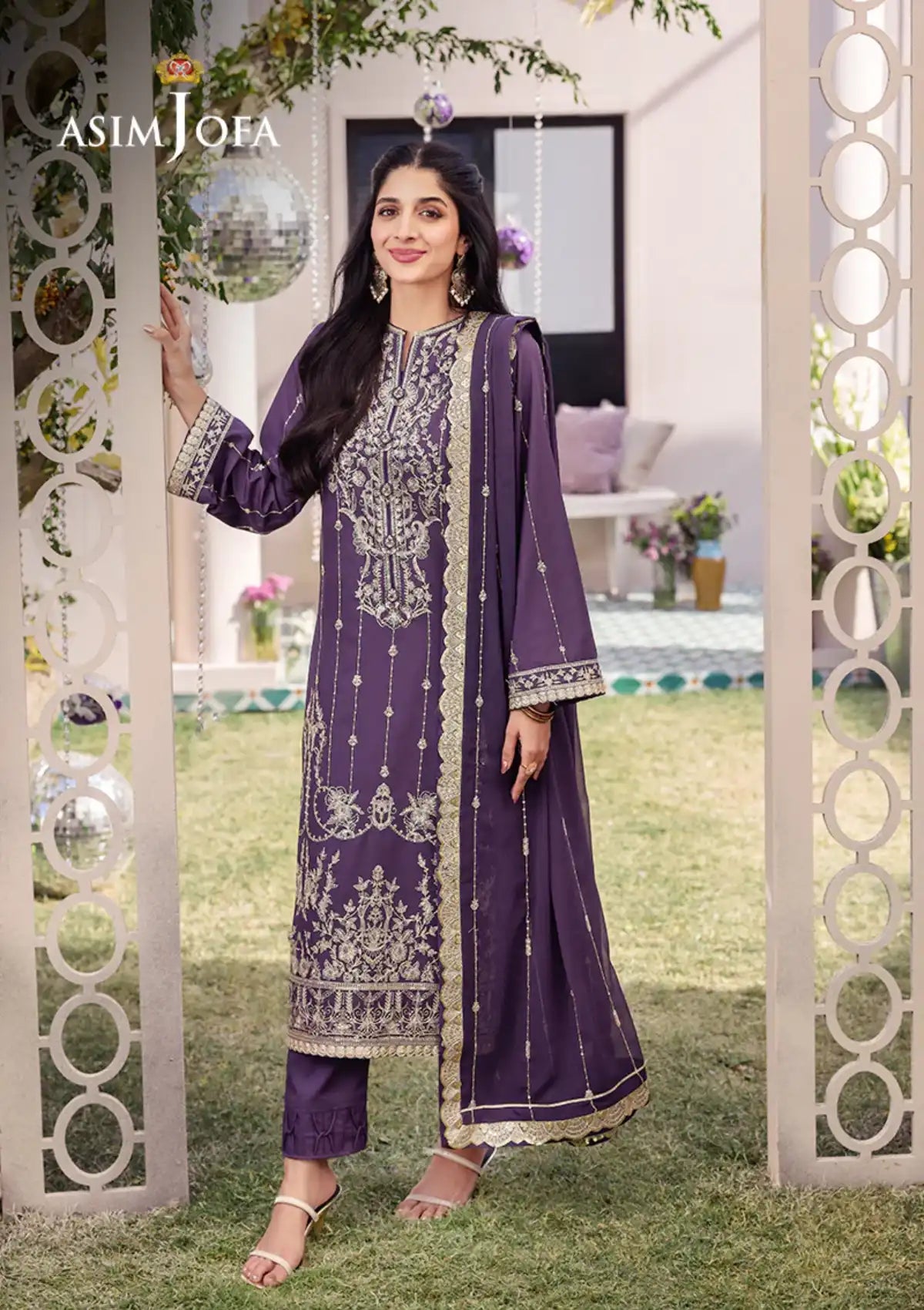 Dhanak Rang By Asim Jofa'24 AJCF-29 - Mohsin Saeed Fabrics