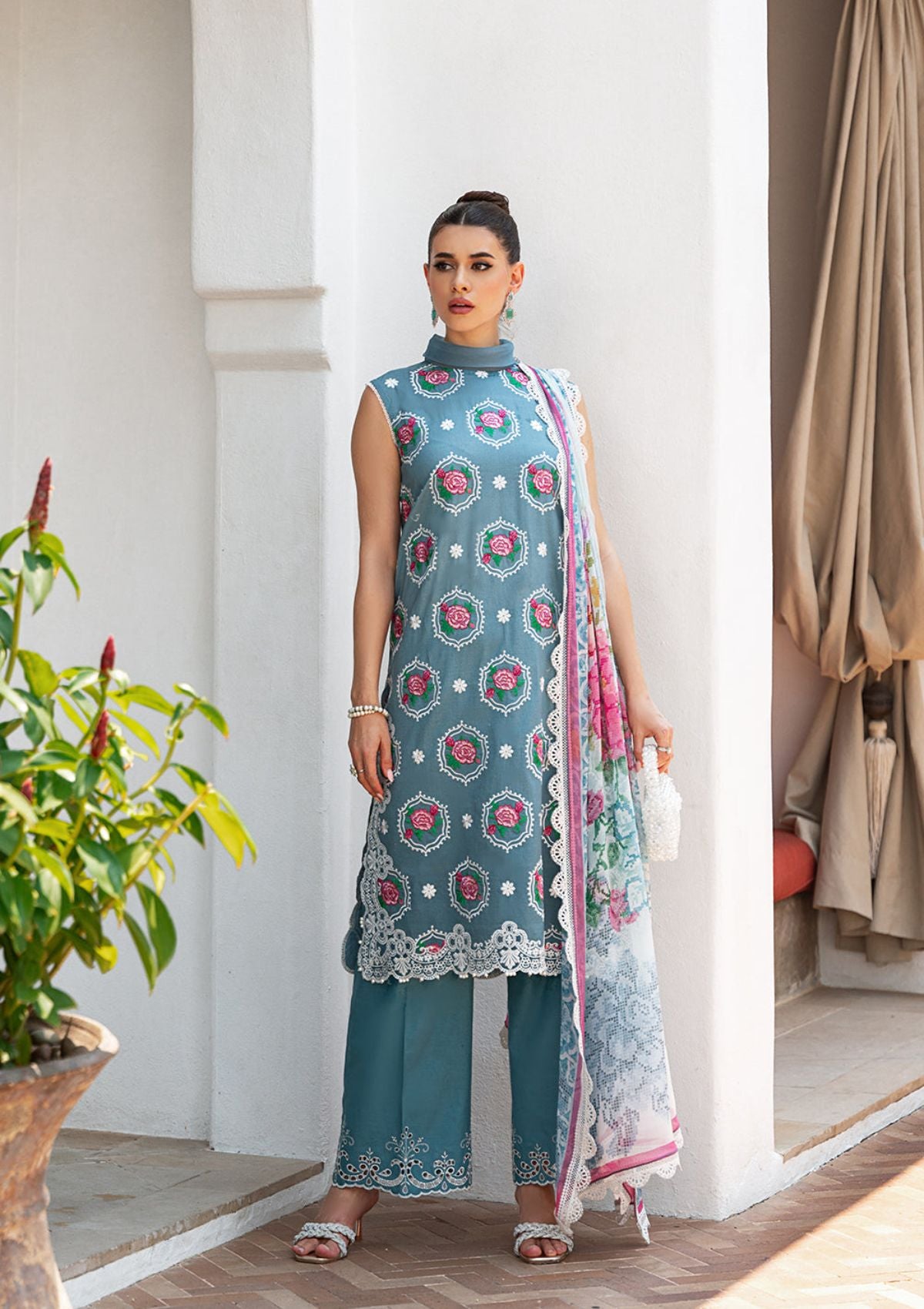 Saira Rizwan Lawn Vol-02'24 SR-09 Amal - Mohsin Saeed Fabrics