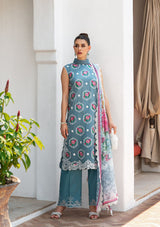 Saira Rizwan Lawn Vol-02'24 SR-09 Amal - Mohsin Saeed Fabrics