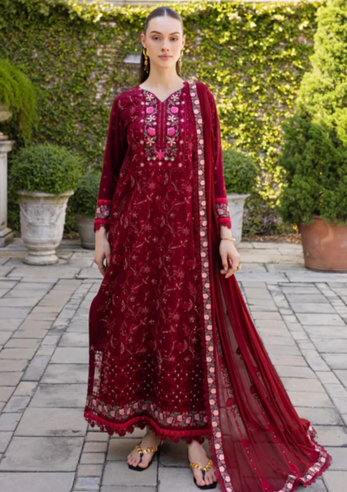 mohsin-saeed-fabrics-designer-daily-wear-formal-and-wedding-suits-within-budget-This-product-is-from-marjjan-ruhi-luxury-lawn25-mll-03-a-maroon-is-available-on-Mohsin-saeed-fabrics-website.