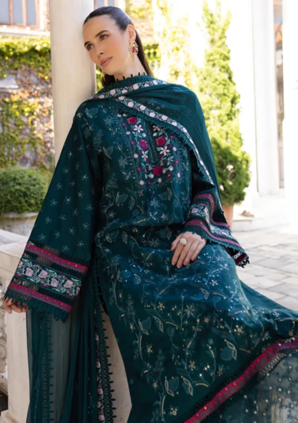 mohsin-saeed-fabrics-designer-daily-wear-formal-and-wedding-suits-within-budget-This-product-is-from-marjjan-ruhi-luxury-lawn25-mll-03-b-green-is-available-on-Mohsin-saeed-fabrics-website.