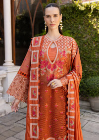 mohsin-saeed-fabrics-designer-daily-wear-formal-and-wedding-suits-within-budget-This-product-is-from-marjjan-ruhi-luxury-lawn25-mll-06-b-rust-orange-is-available-on-Mohsin-saeed-fabrics-website.