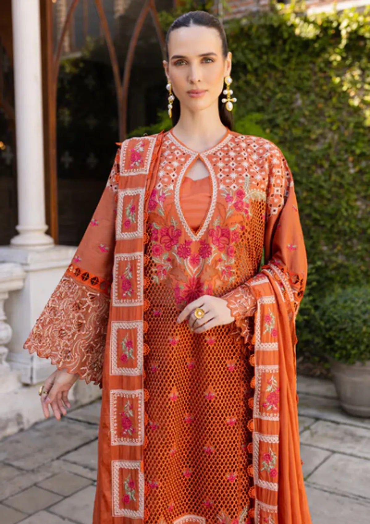 mohsin-saeed-fabrics-designer-daily-wear-formal-and-wedding-suits-within-budget-This-product-is-from-marjjan-ruhi-luxury-lawn25-mll-06-b-rust-orange-is-available-on-Mohsin-saeed-fabrics-website.