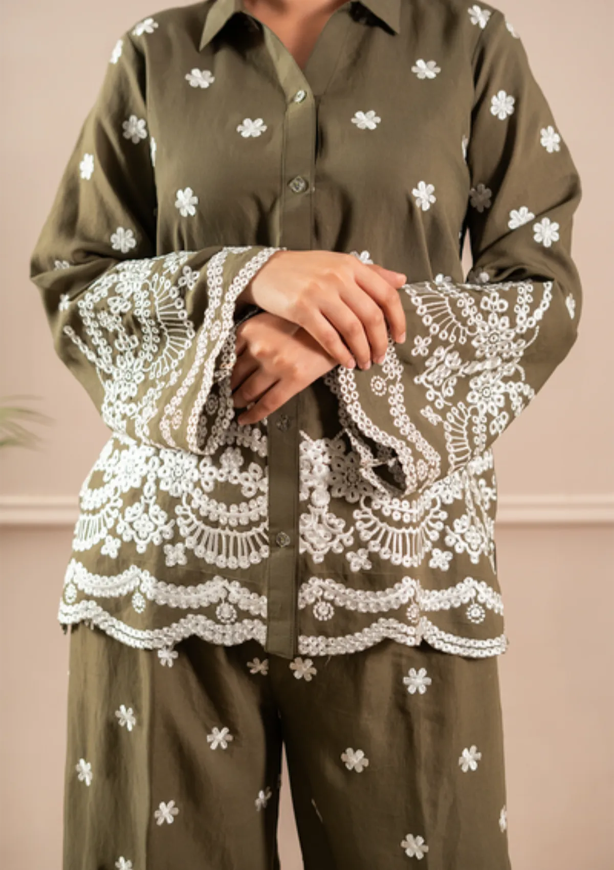 Sidra Fahad Westren'25 SF-299 Olive Green