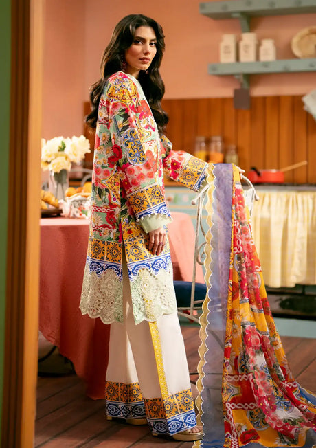 Maryum N Maria Luxury Lawn'24 MS-573 Ana - Mohsin Saeed Fabrics