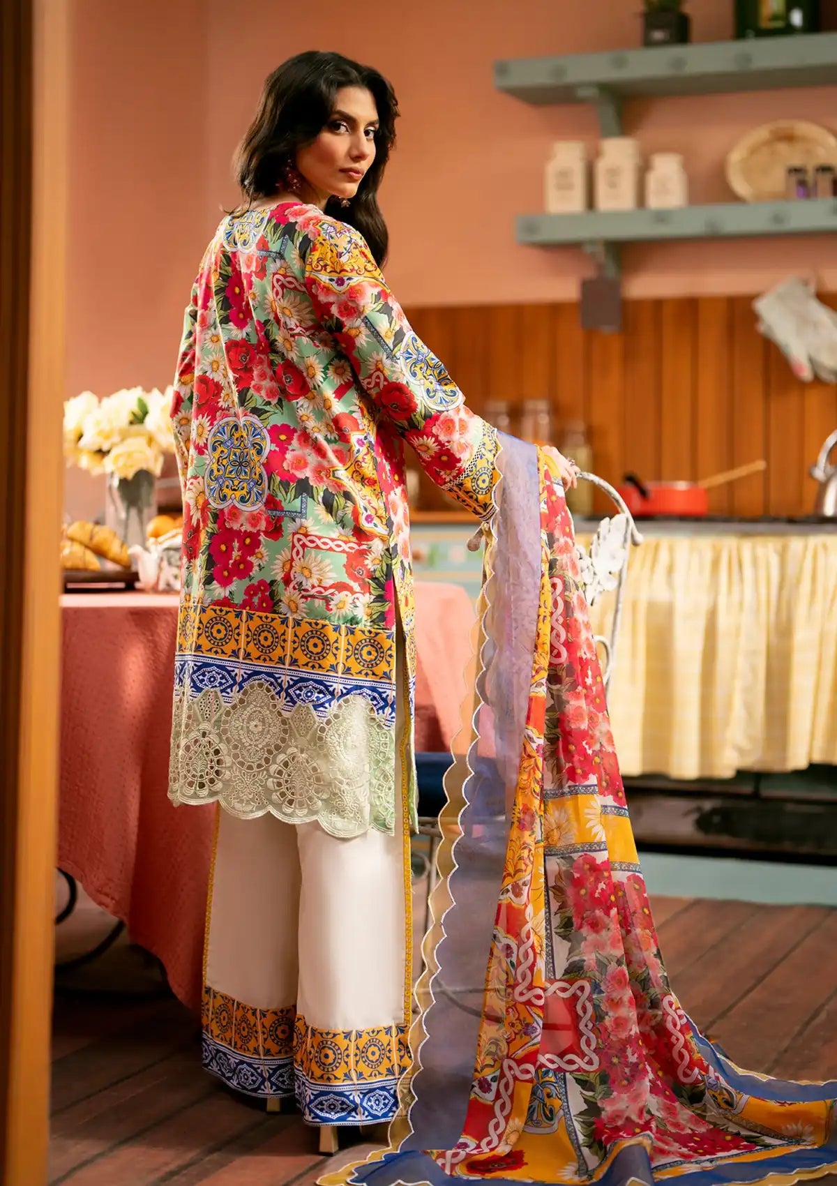 Maryum N Maria Luxury Lawn'24 MS-573 Ana - Mohsin Saeed Fabrics